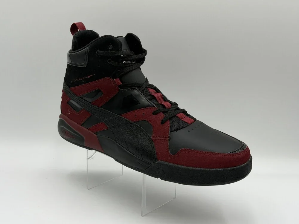 Puma FTR Trinomic Slipstream Men’s Size 14 Black Maroon Sneakers 356332-01